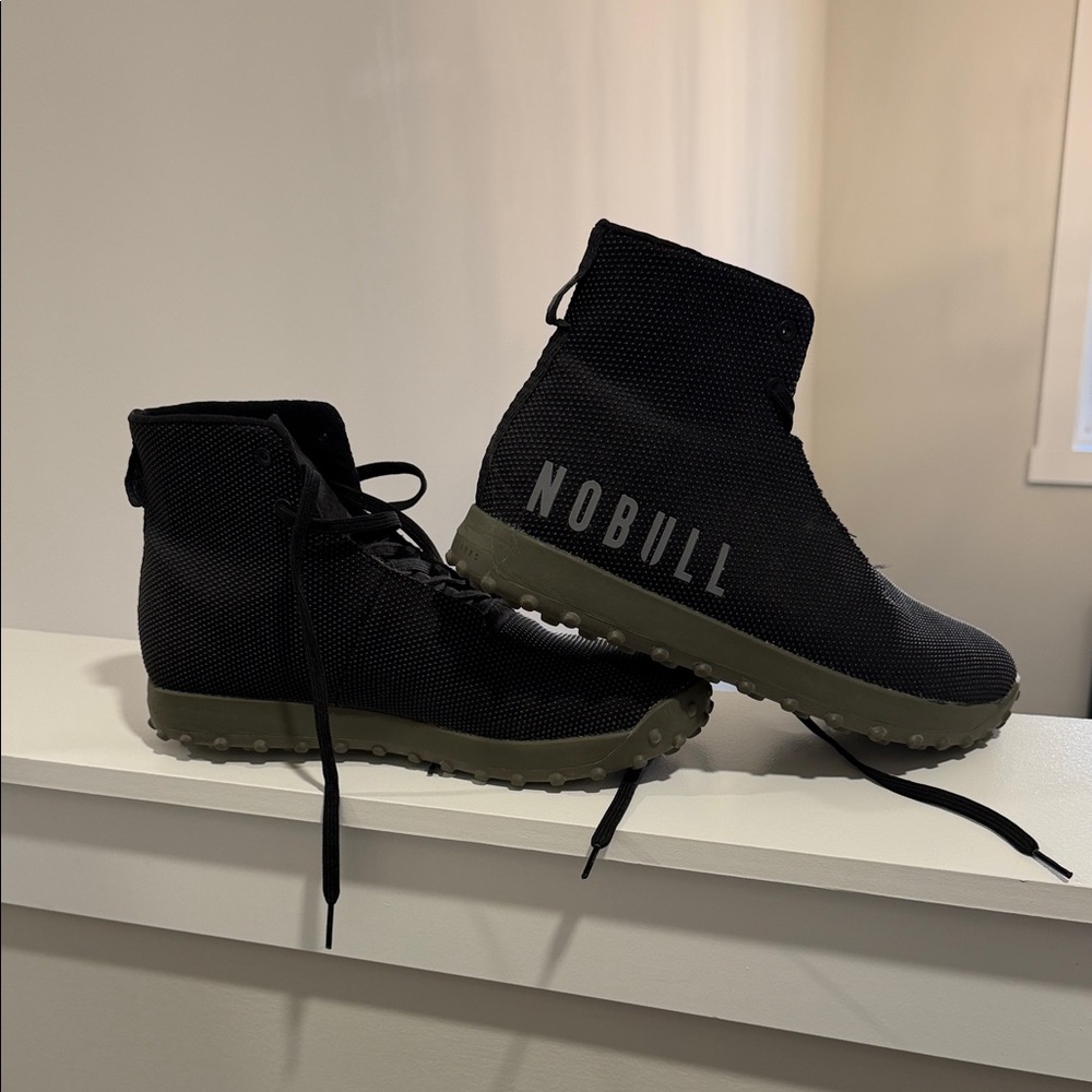 NOBULL Black and Olive High-Top Men's Shoes